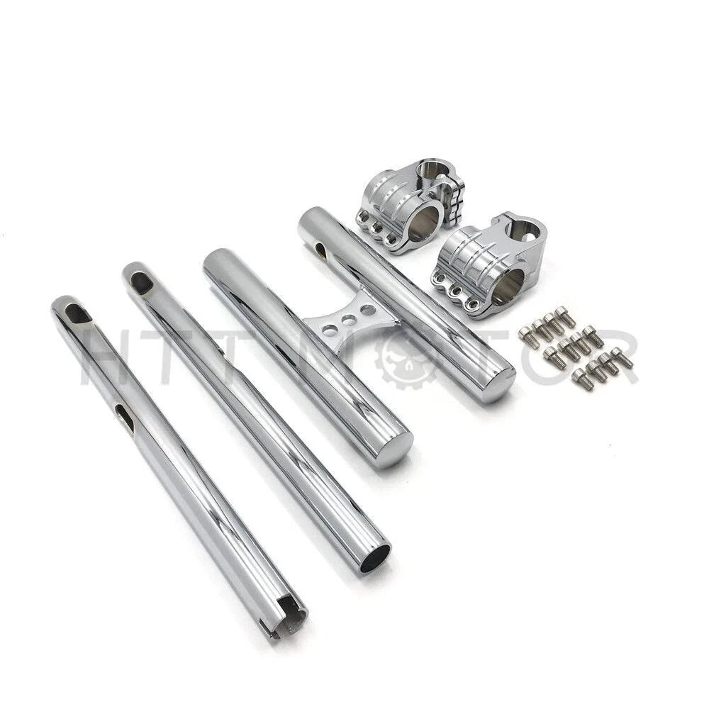 8" Rise Adjustable Clip Splitter Handlebar for Harley Dyna FXR Sportster
