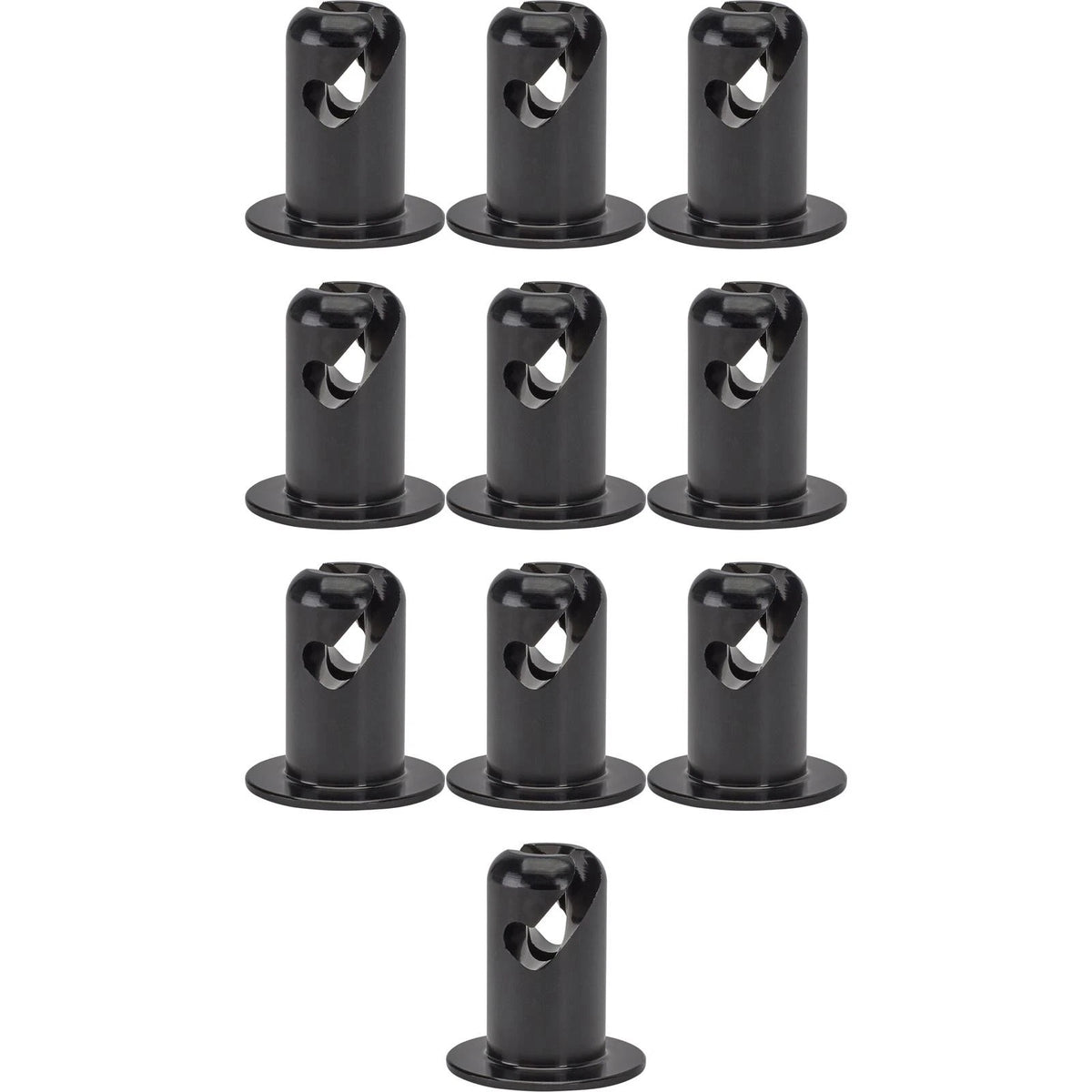Pack of 10 Black Aluminum Quarter Turn Panel Fasteners 91007153