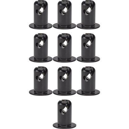 Pack of 10 Black Aluminum Quarter Turn Panel Fasteners 91007153