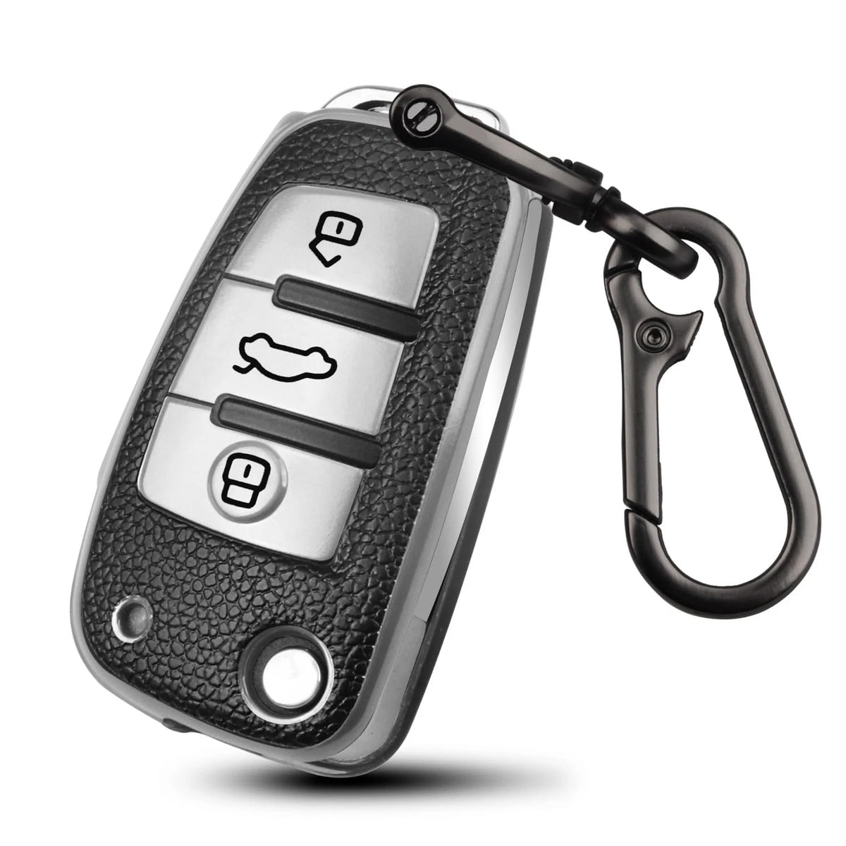 Key Fob Cover for Audi A1 A3 Q3 Q7 R8 A6L TT (3 Button Shell Case)