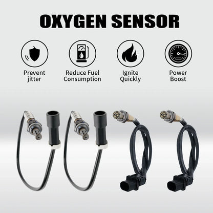 Set of 4 Oxygen Sensors for Ford E-150 E-250 E-350 F-150 (2009–2014)
