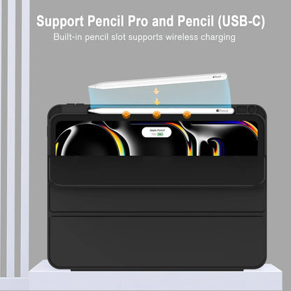 iPad Pro 13 Inch Case for M5 (2025) / M4 (2024) with Pencil - Black