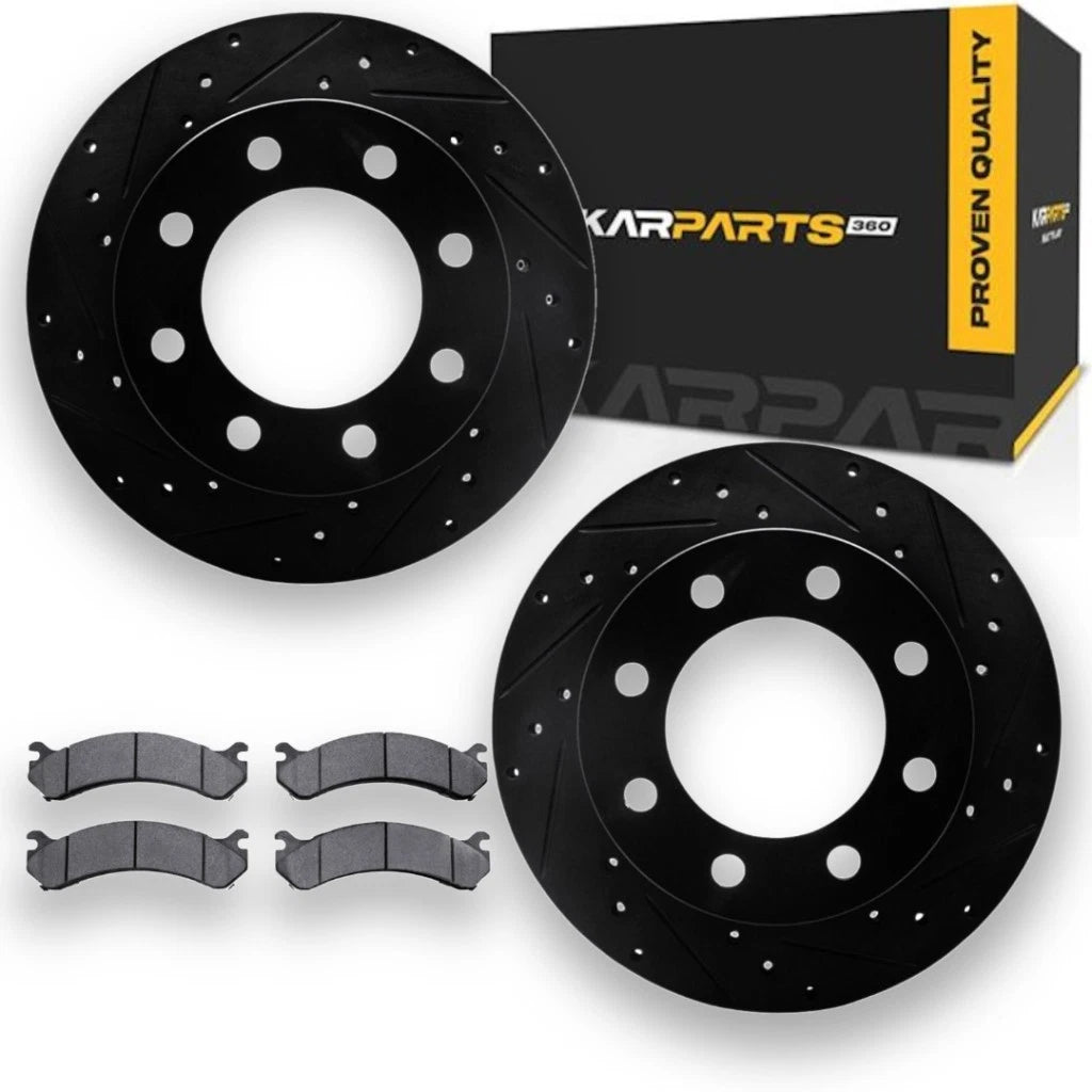 Brake Rotor Set with Pads for GMC Yukon XL 2500 (2000–2013) ALX-PAU-DF-8512-48036-CLA14