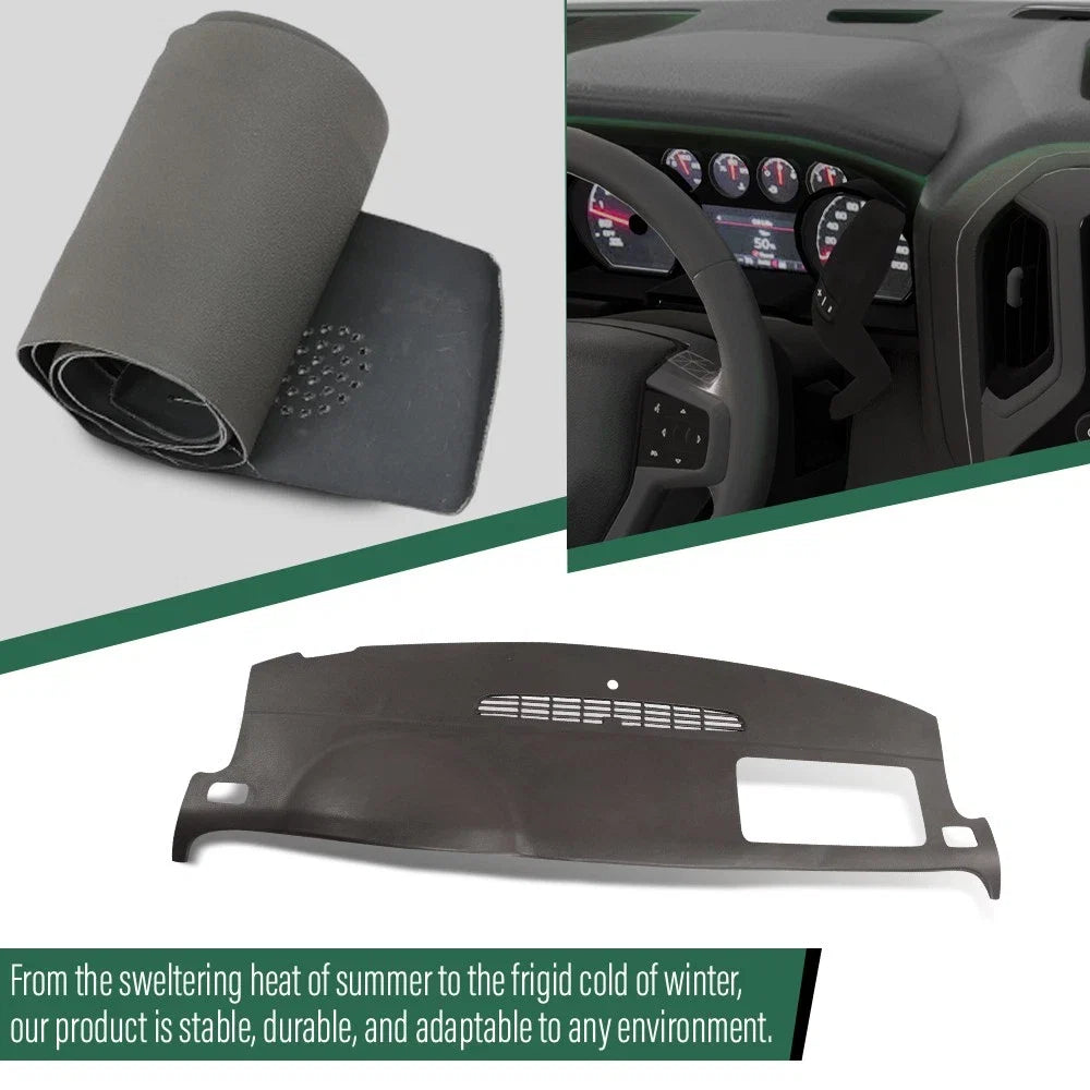 TPE Dash Cover Overlay for Chevrolet Suburban Tahoe Yukon Avalanche (2007–2014)