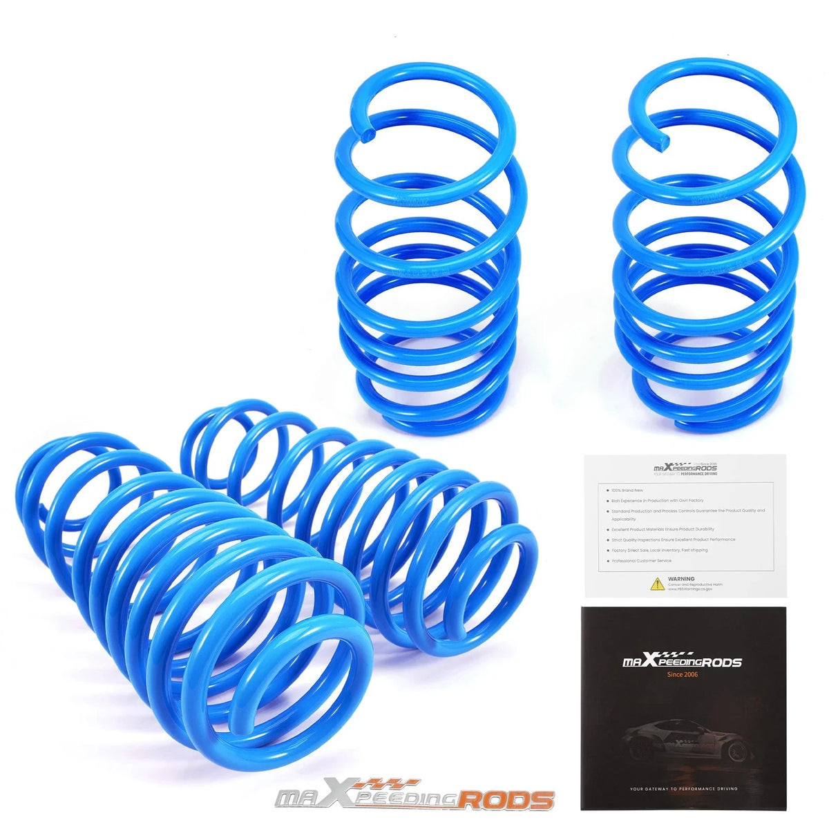 Set of 4 Lowering Springs for Ford Fiesta (2011–2019) - Drop 35mm