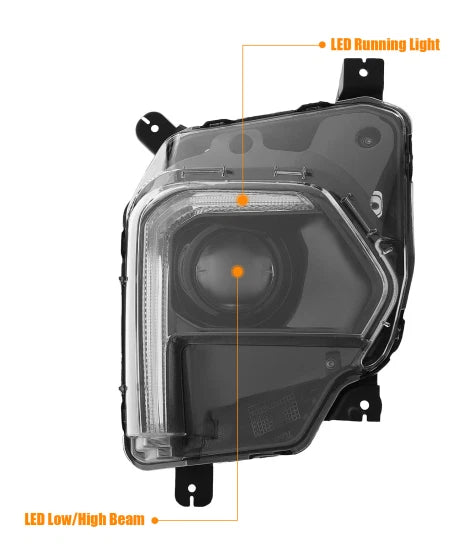 Right Headlamp Assembly for Chevy Traverse (2022–2023) LED Clear Lens