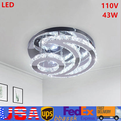 Crystal LED Ceiling Light Fixture for Modern Pendant Lamp (Indoor)