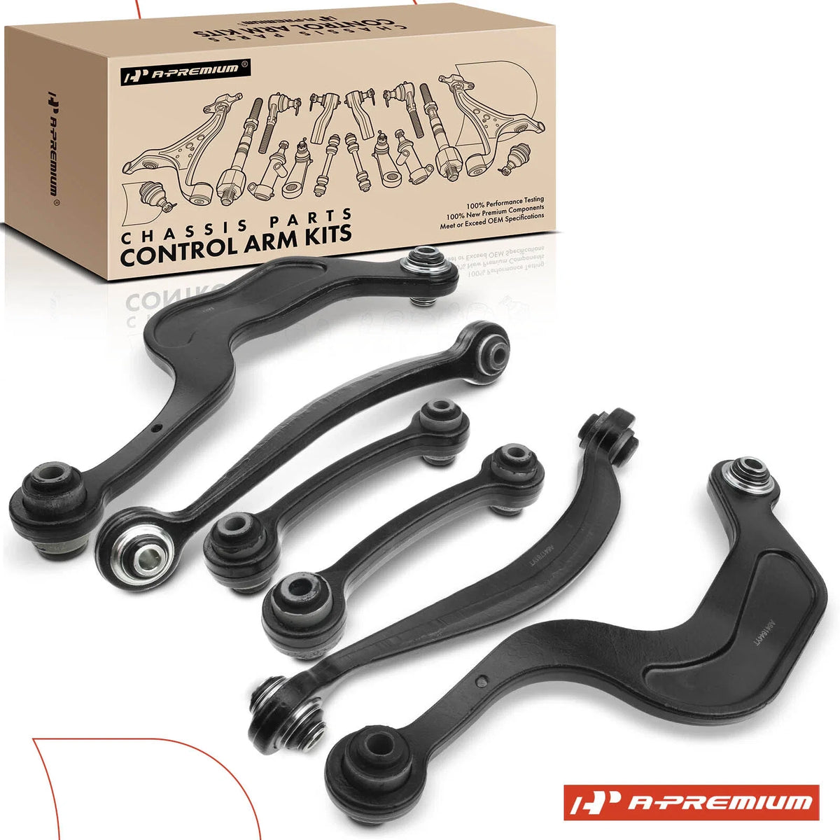 6X Rear Control Arm for Buick Enclave, Chevrolet Traverse, GMC Acadia (2008–2017)