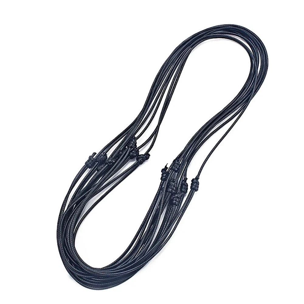 100PCS 18" Leather Cord Chain for Jewelry Making with Clasps