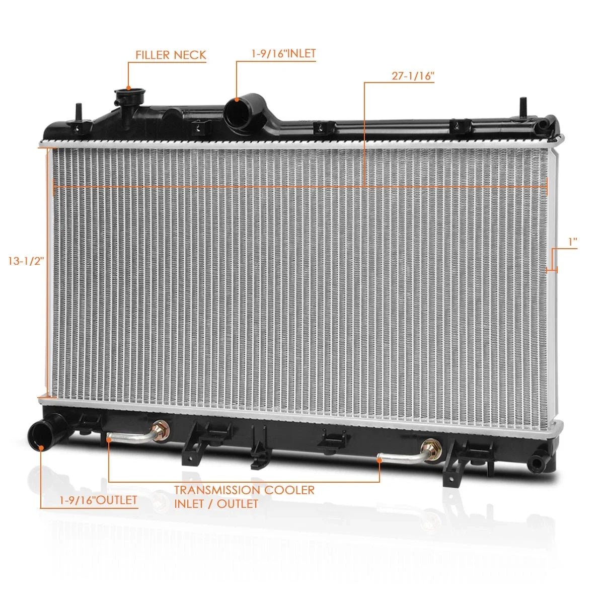 Full Aluminum Radiator for Subaru Forester 2.5 Turbo (2009–2013) DPI-13095