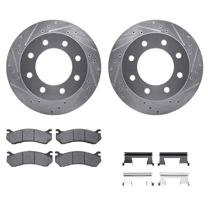 Drilled and Slotted Rotors for GMC Sierra 1500 (2001–2003) ALX-PAU-DF-7212-48010-CLA5