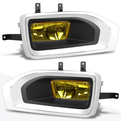 Amber Lens Front Bumper Fog Light Set for GMC Yukon XL (2015–2018)