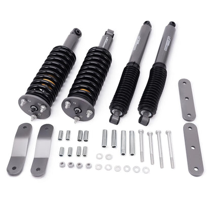 2.5" Front 1.5" Rear Lift Shock Kit for Nissan Frontier 4WD (2005–2024) 73F24T