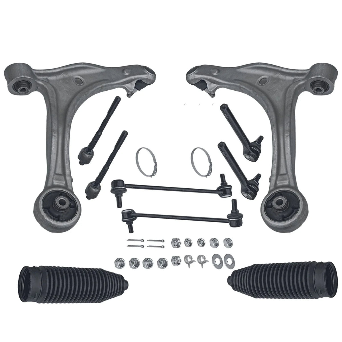 10PC Front Lower Control Arms Sway Bar Tie Rods for Honda Odyssey (2005–2010)