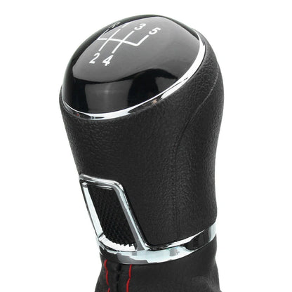 5 Speed Gear Shift Knob & Boot for Volkswagen Golf MK5 MK6 GTI GTD (2004–2013)