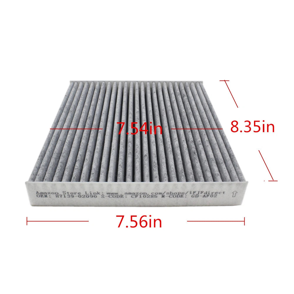 Cabin Air Filter for Toyota Lexus (CF10285, Activated Carbon)