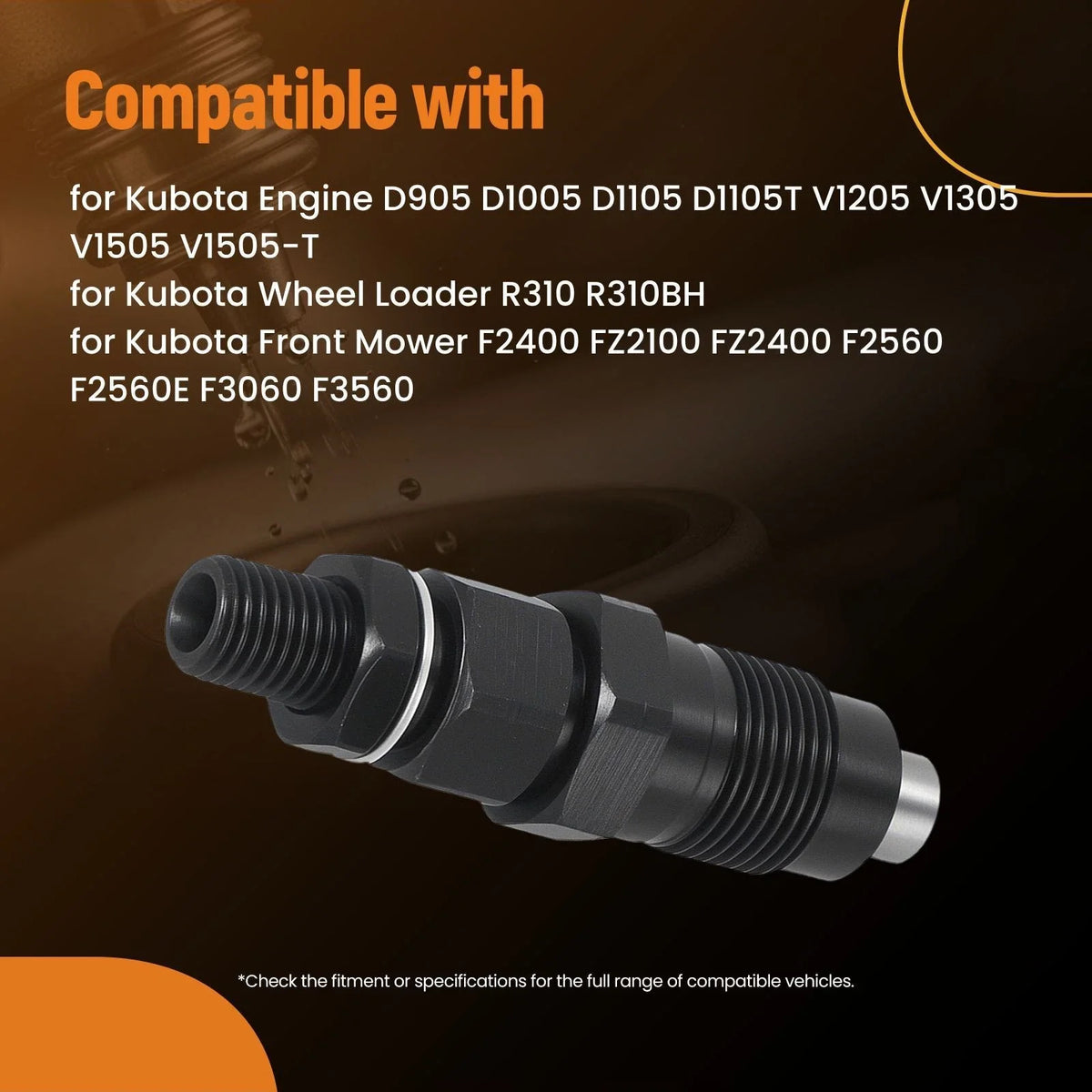 3X Fuel Injector Set for Kubota B7500DTN B7500HSD (2000–2005) 1G065-53000