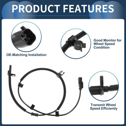 ABS Wheel Speed Sensor No.BC2Z2C190A for Ford E-150 (2015–2020) Rear Right
