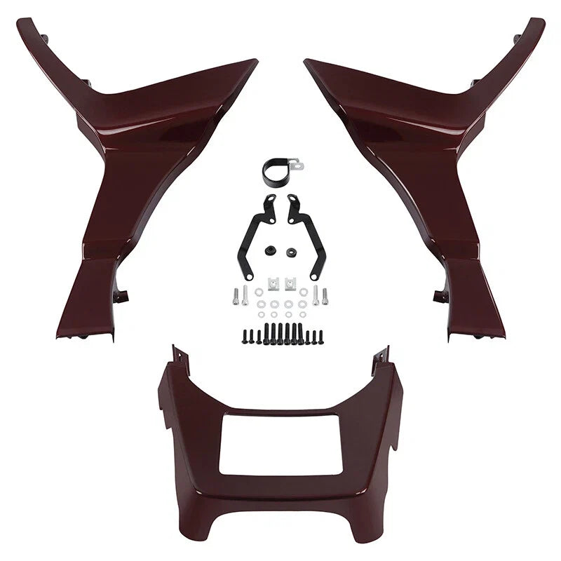 Fairing Chin Spoiler Cover for Harley Road Glide (2017–2024) Mysterious Red Sunglo