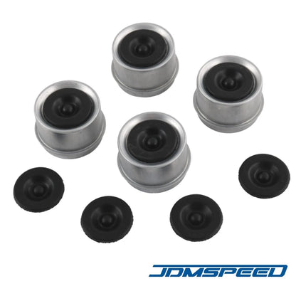 Set of 4 Trailer 1.98" Axle EZ Lube Grease Hub Cover Dust Cap 17Q06688-198EBUS