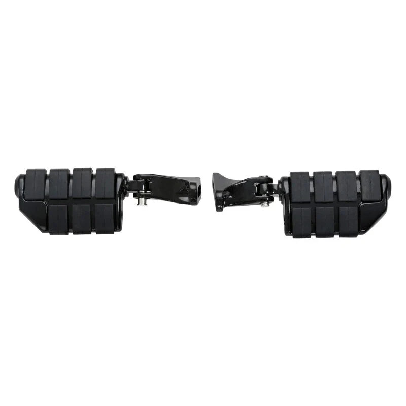 Set of 2 Black Rear Passenger Footpeg Pegs for Harley Touring (1993–2025)