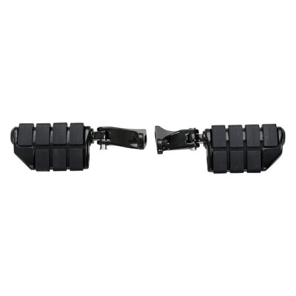 Set of 2 Black Rear Passenger Footpeg Pegs for Harley Touring (1993–2025)