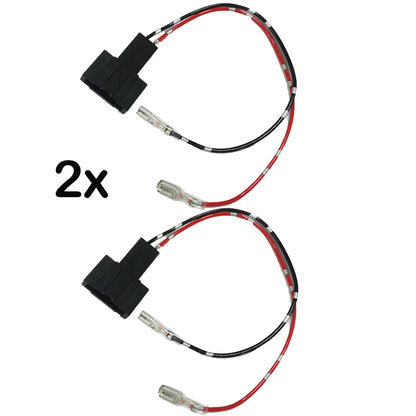 2X 2-Pin Car Speaker Wire Harness Adapter Connector for Audi
