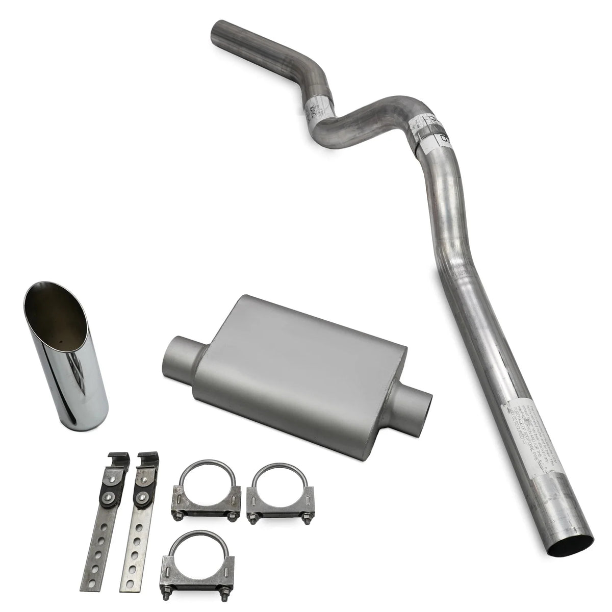 3" Single Exhaust Kit for Chevy Tahoe (2007–2014) C Exit, 2 Chamber, SW Tip