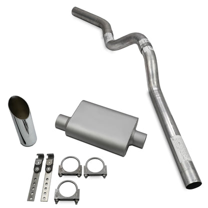 3" Single Exhaust Kit for Chevy Tahoe (2007–2014) C Exit, 2 Chamber, SW Tip
