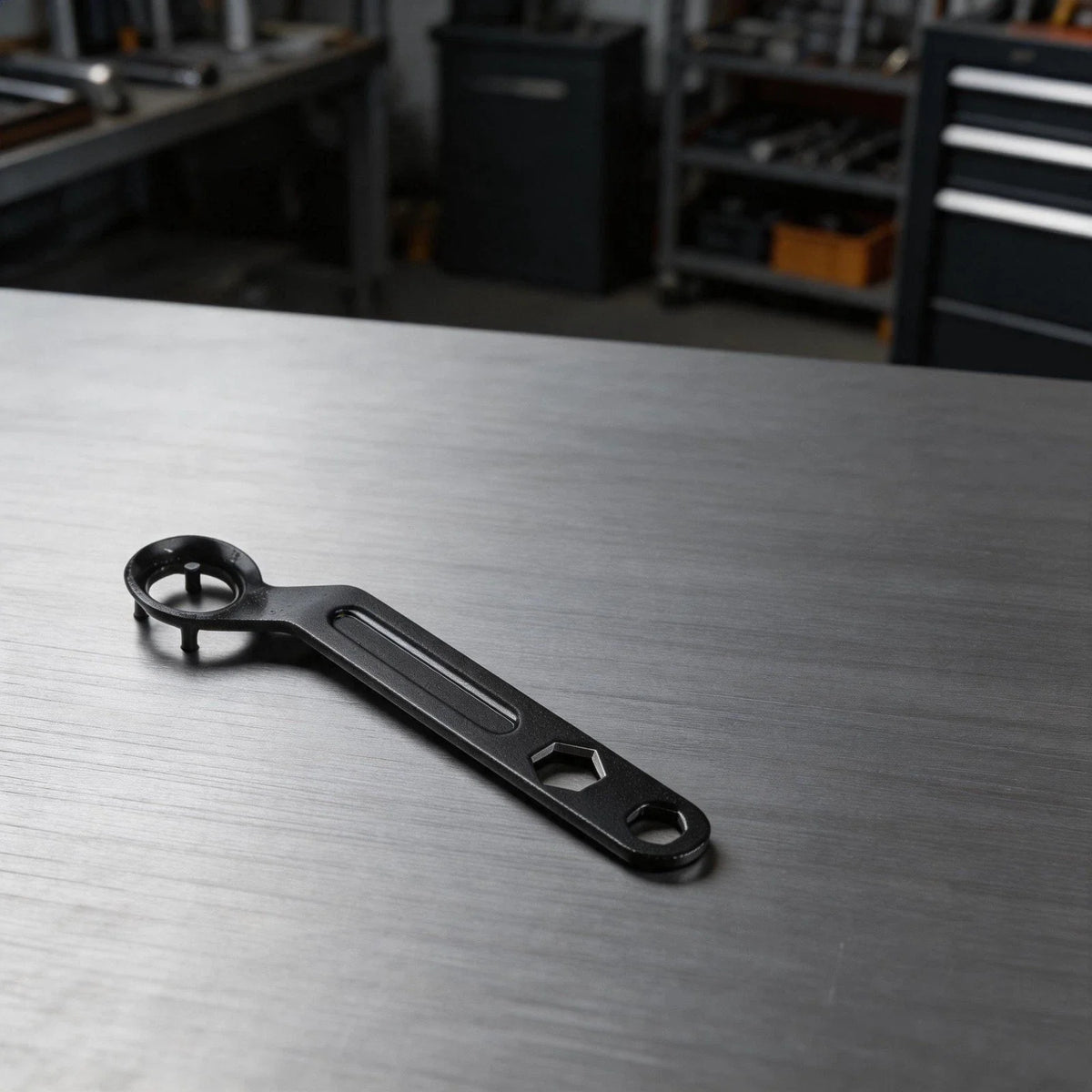 4 Prong Wrench for Angle Grinder (Heavy Carbon Steel, Rust Protection)