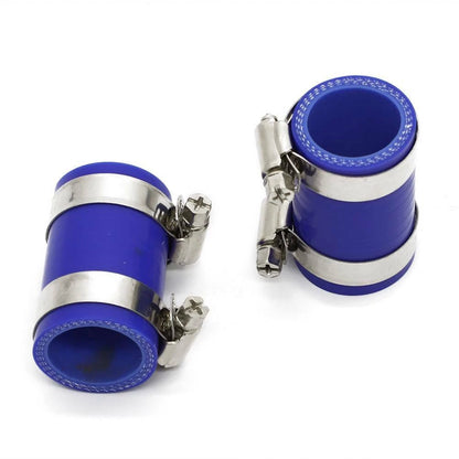 Exhaust Duct Clamps for Yamaha Banshee (1987–2006) Blue