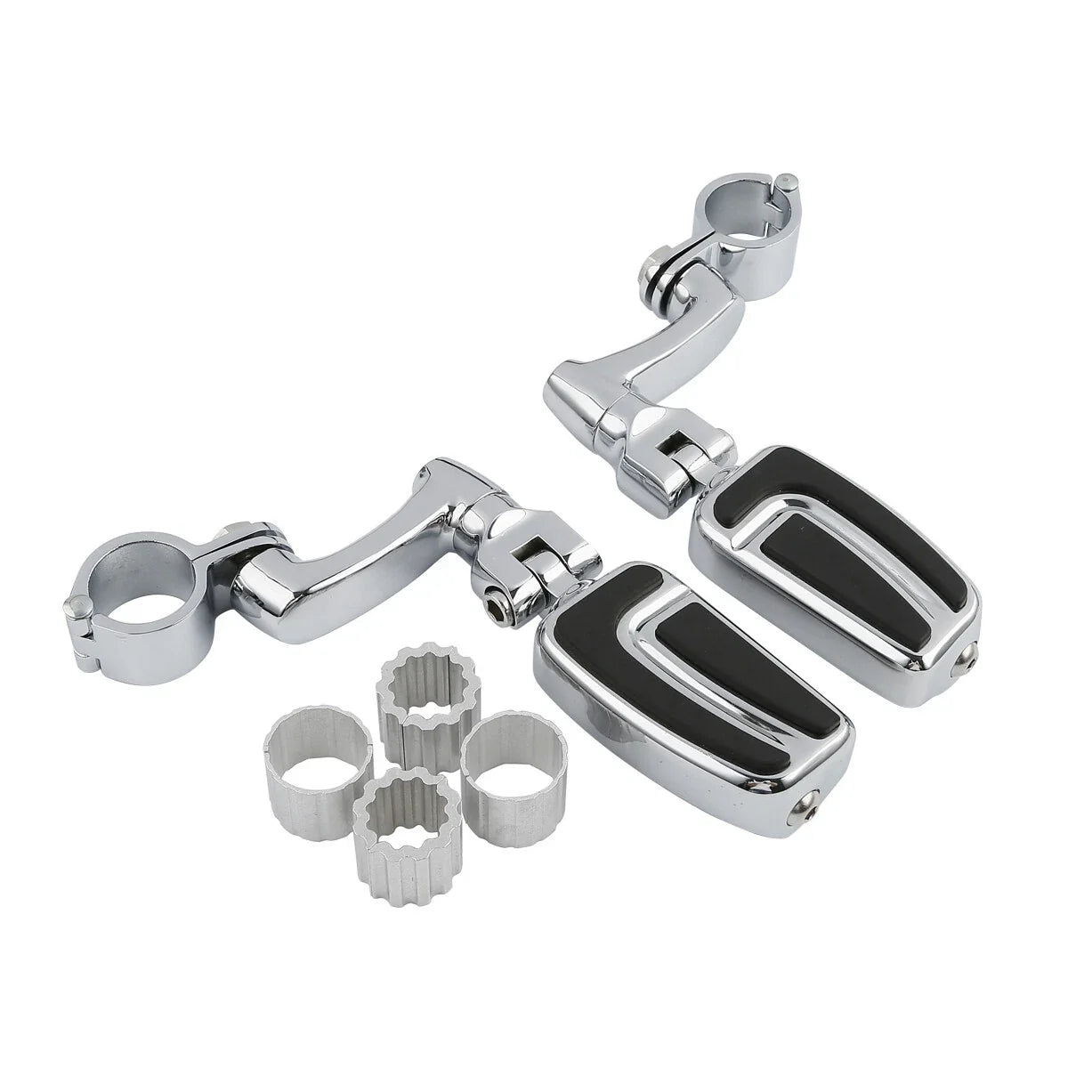 Highway Engine Guard Footpeg Mount Set of 4 for Harley Touring (22mm 25mm 32mm 35mm 1-1/4")