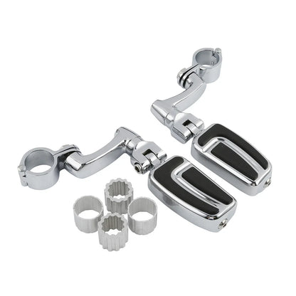 Highway Engine Guard Footpeg Mount Set of 4 for Harley Touring (22mm 25mm 32mm 35mm 1-1/4")