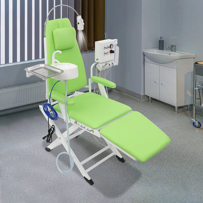 Portable Dental Examination Chair Rotating Folding Chair (220.46lbs)