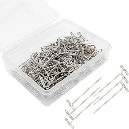 200PCS Metal T Pins for Automotive Use (1.5 Inch Stainless Steel)