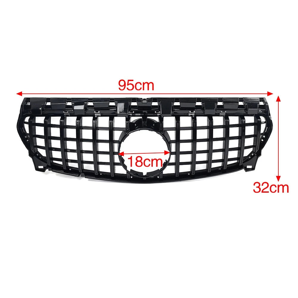 Front Bumper Grille for Benz CLA Class W177 C117 (2015–2019) Black