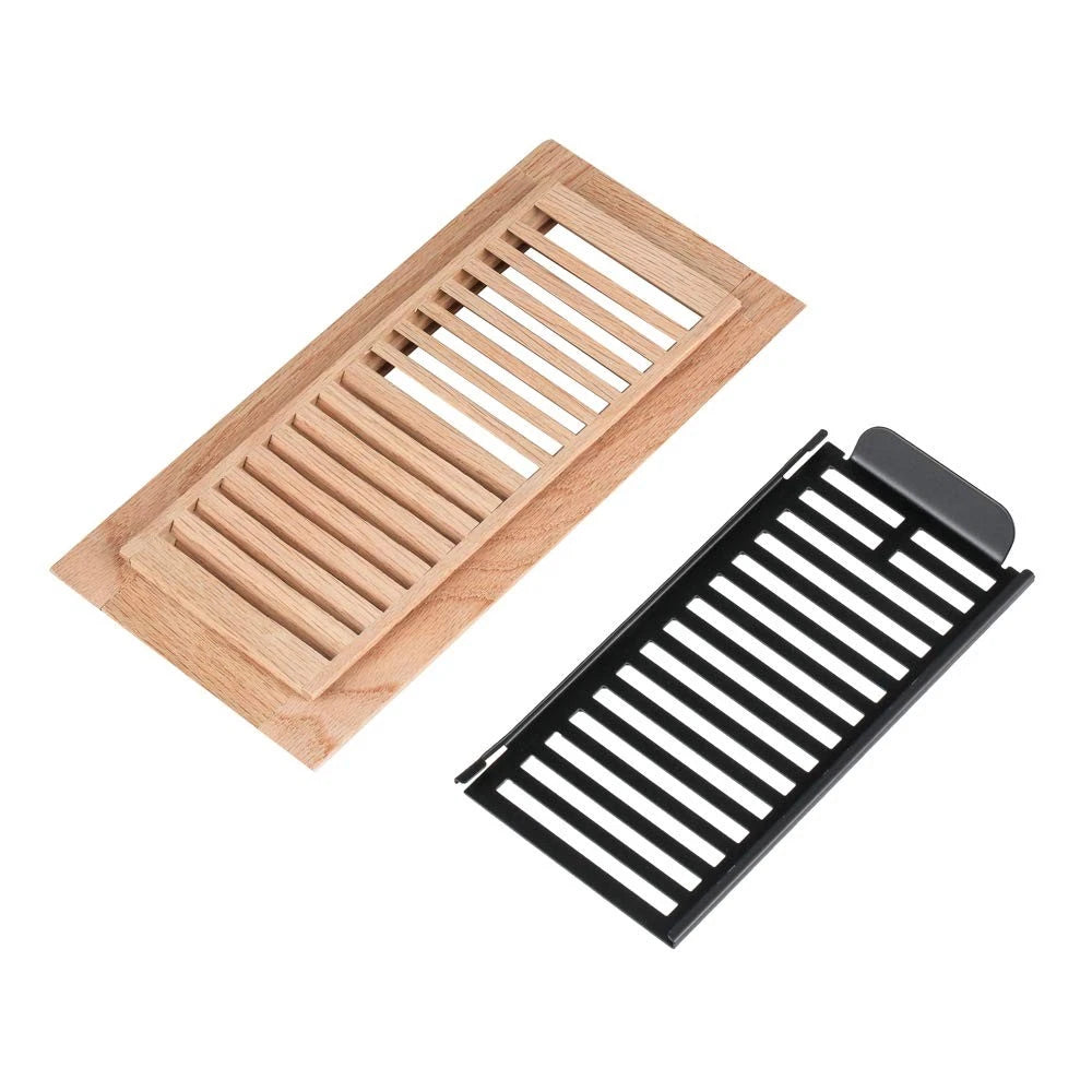 4X10 Inch Drop-in Floor Register for Qirui Red Oak Hardwood
