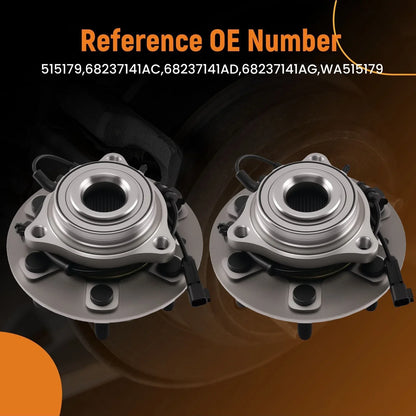 Front Wheel Hub Bearing for RAM 1500 (2019–2023) 4WD 68237141AG 515179 6 Studs