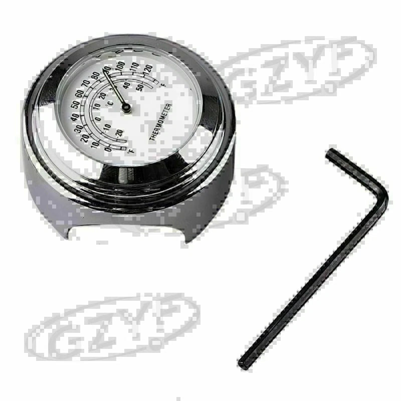1PC Chrome Digital Thermometer Gauge for Universal Handlebar HT-15YF006