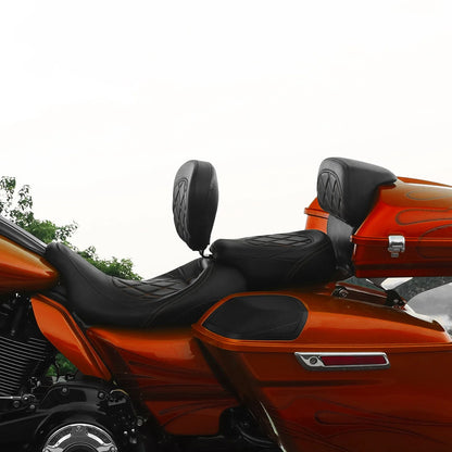 Razor Chopped Trunk Backrest Pad for Harley Road King, Street Glide (2014–2023)
