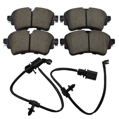 Set of 4 Akebono Euro Rear Ceramic Brake Pads for Audi A5 Quattro (2017–2019), Q5 (2018–2019), SQ5 (2020)