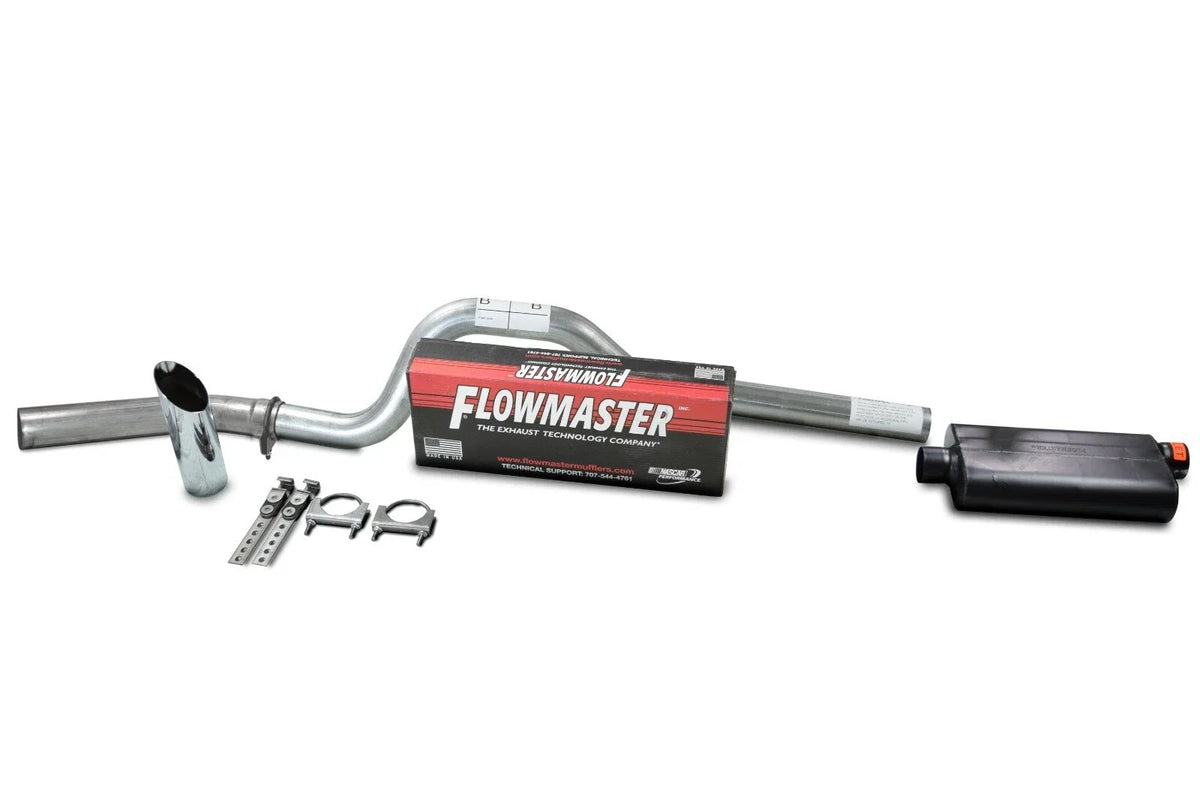 Single 3" Exhaust Kit for Chevy GMC 1500 (2015–2018) Flowmaster 50 Series Slash C