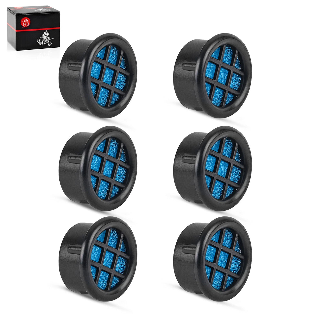 6X Air Filter Cover for ATV UTV Motorcycle (Fits )