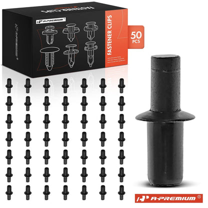 50Pcs 6mm Nylon Trim Clip Retainers for Mercedes (2005-On)