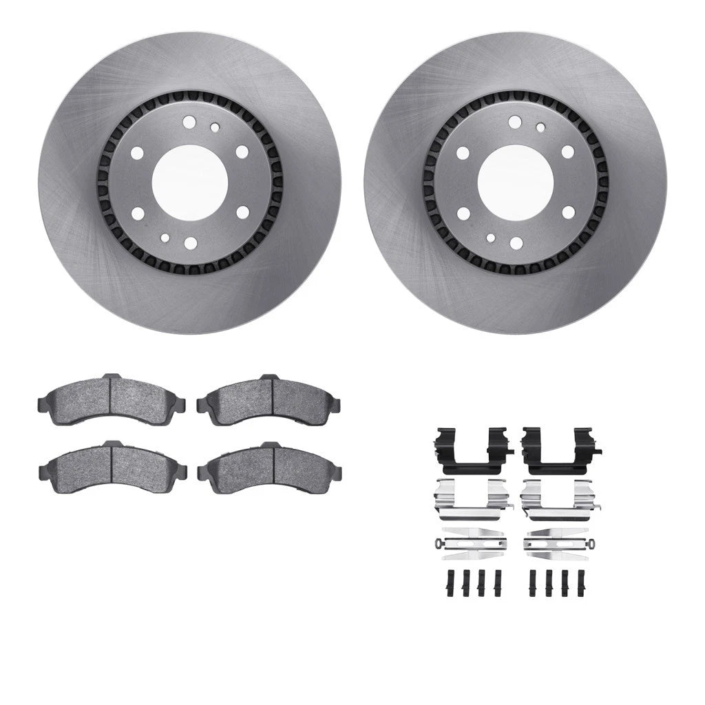 Brake Set Front for GMC Envoy XUV/Envoy (2004–2005) ALX-PAU-DF-6212-48046-CLA6