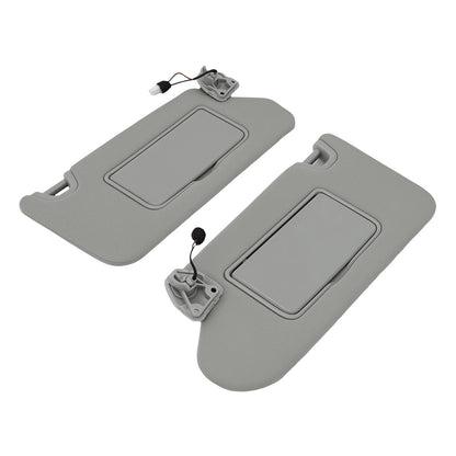 Beige Sun Visor Set with Light for Nissan Altima (2013–2018) P603Z5