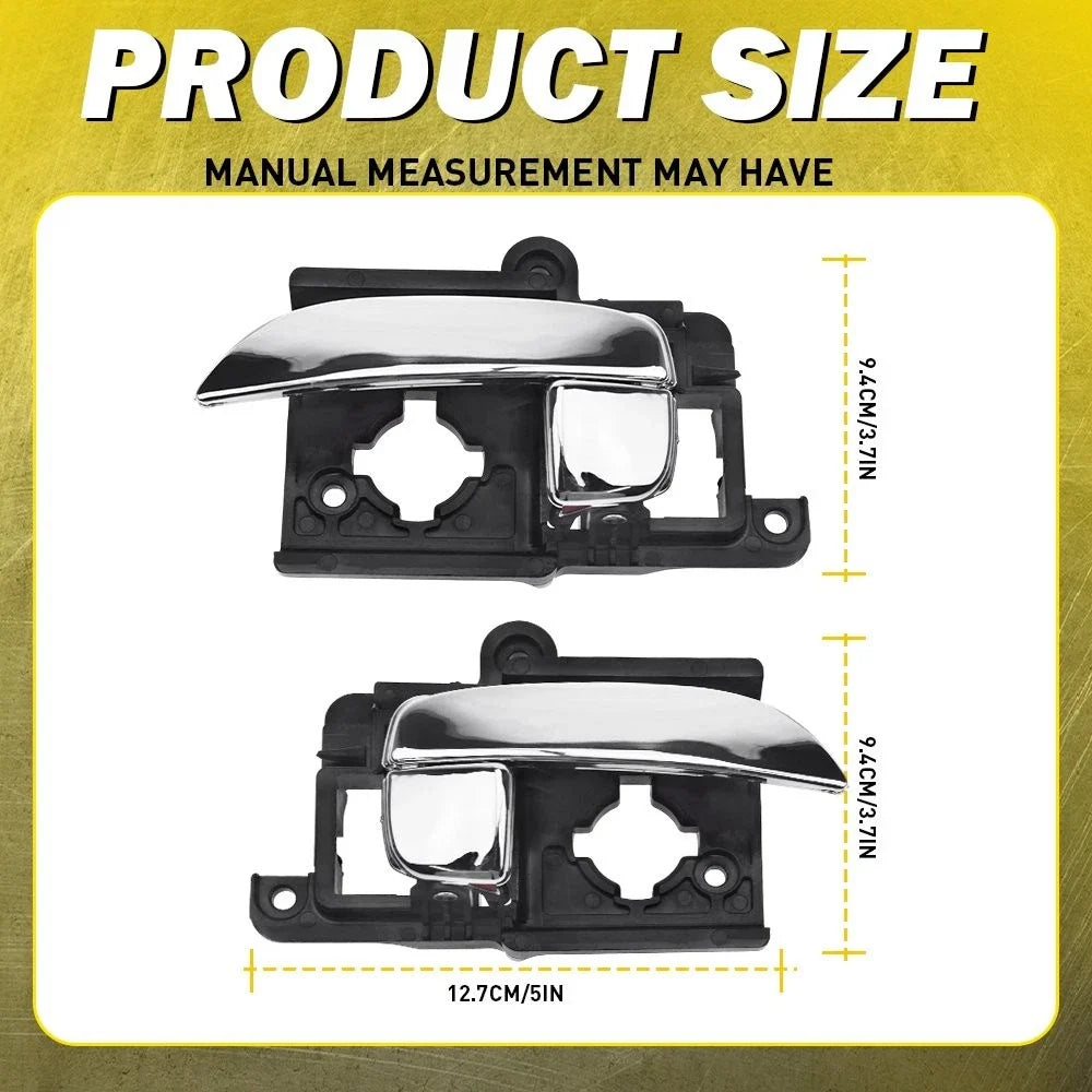 Set of 4 Interior Door Handles for Hyundai Elantra (2007–2010) Chrome