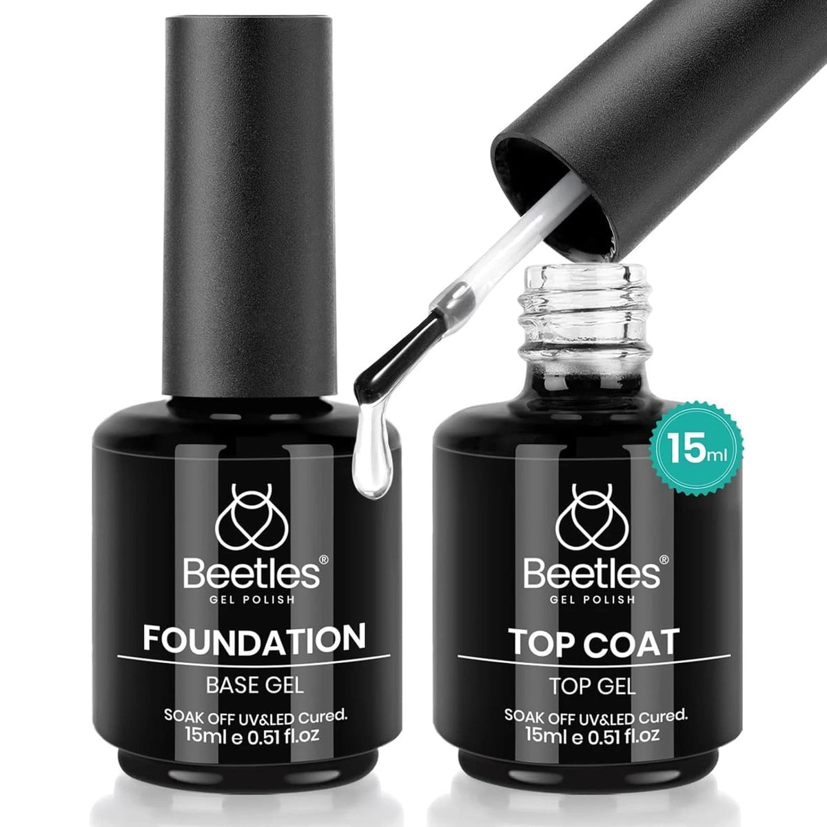 2X No Wipe Gel Top Coat for Beetles (15ml)