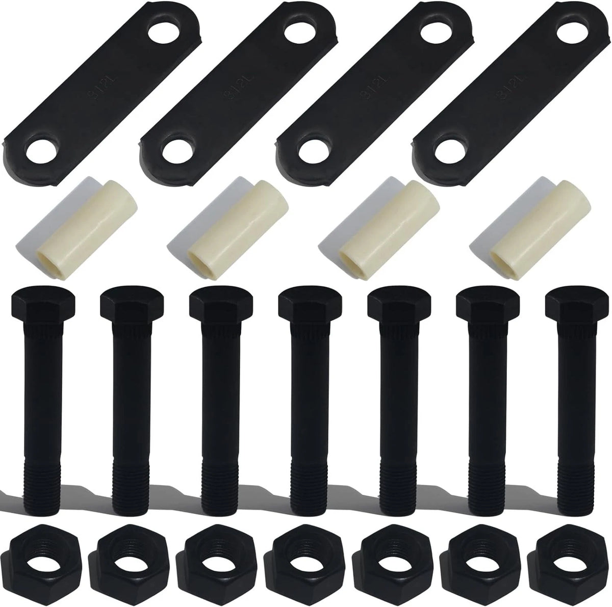 Trailer Axle Shackle Kit for Repairs (Includes 7 Nuts & Bolts)