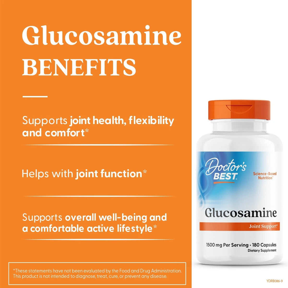 Glucosamine Supplement for Men 180 Count (Pack of 1)